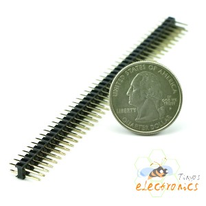 2.54mm 间距 40pin 双排针（直）